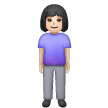 Woman Standing: Light Skin Tone on Samsung