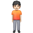 Standing Person: Light Skin Tone on Samsung