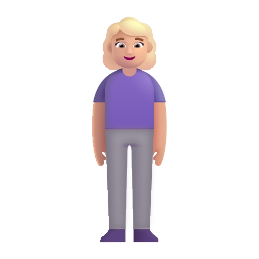 Woman Standing: Medium-Light Skin Tone on Microsoft 3D