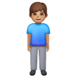 Man Standing: Medium Skin Tone on Samsung