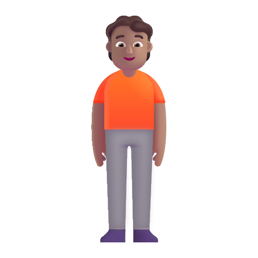 Standing Person: Medium Skin Tone on Microsoft 3D