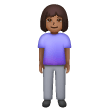 Woman Standing: Medium-Dark Skin Tone on Samsung