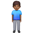 Man Standing: Medium-Dark Skin Tone on Samsung