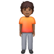 Standing Person: Medium-Dark Skin Tone on Samsung