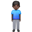 Man Standing: Dark Skin Tone on Samsung