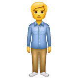 Standing Person on WhatsApp