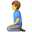 Man Kneeling on Samsung