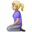 Woman Kneeling: Medium-Light Skin Tone on Samsung