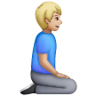 Man Kneeling Facing Right: Medium-Light Skin Tone on Samsung