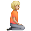 Person Kneeling Facing Right: Medium-Light Skin Tone on Samsung