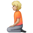 Kneeling Person: Medium-Light Skin Tone on Samsung