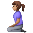 Woman Kneeling: Medium Skin Tone on Samsung