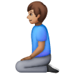 Man Kneeling: Medium Skin Tone on Samsung