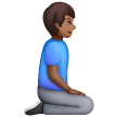 Man Kneeling Facing Right: Medium-Dark Skin Tone on Samsung