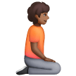 Person Kneeling Facing Right: Medium-Dark Skin Tone on Samsung