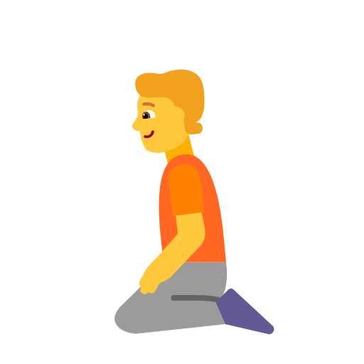 Kneeling Person on Microsoft Fluent
