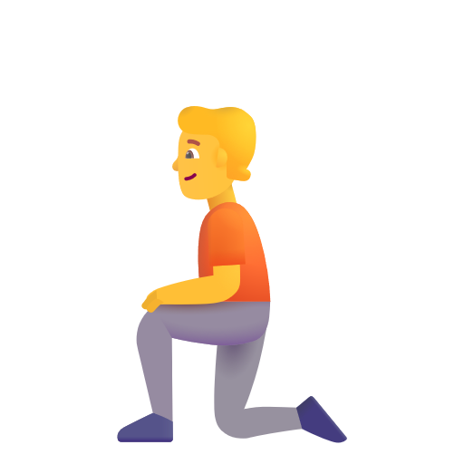 Kneeling Person on Microsoft 3D