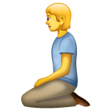 Kneeling Person on WhatsApp