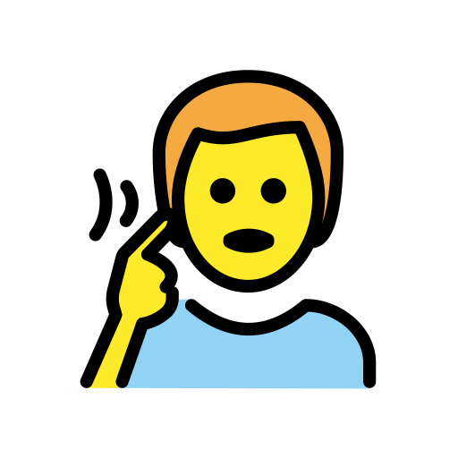 Deaf Man on OpenMoji