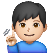 Deaf Man: Light Skin Tone on Samsung