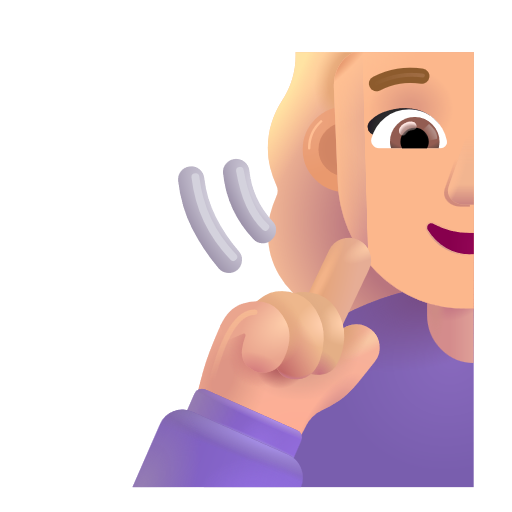 Deaf Woman: Medium-Light Skin Tone on Microsoft 3D