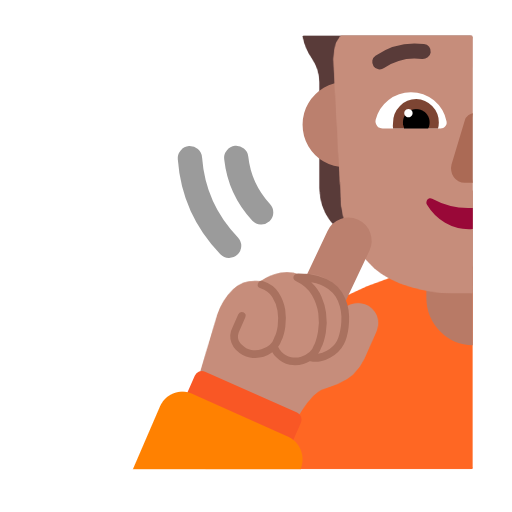 Deaf Person: Medium Skin Tone on Microsoft Fluent