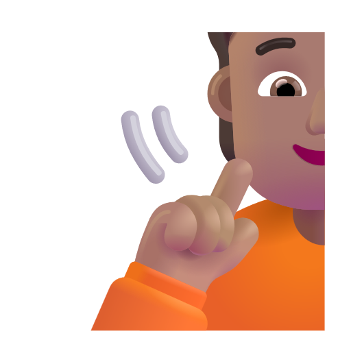 Deaf Person: Medium Skin Tone on Microsoft 3D