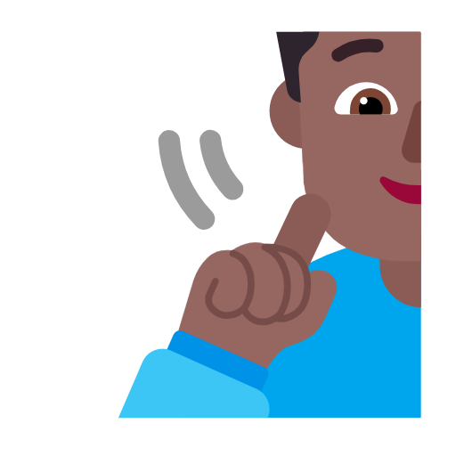Deaf Woman: Medium-Dark Skin Tone on Microsoft Fluent