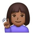 Deaf Woman: Medium-Dark Skin Tone on Samsung