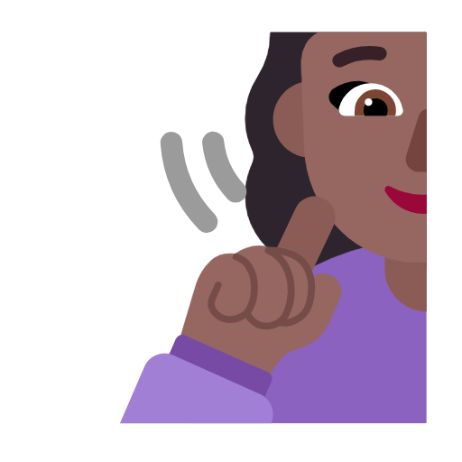 Deaf Man: Medium-Dark Skin Tone on Microsoft Fluent