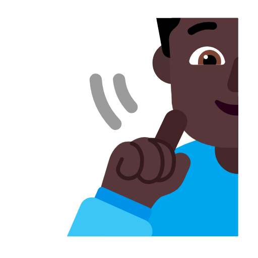 Deaf Woman: Dark Skin Tone on Microsoft Fluent