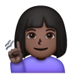 Deaf Woman: Dark Skin Tone on Samsung