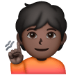 Deaf Person: Dark Skin Tone on Samsung