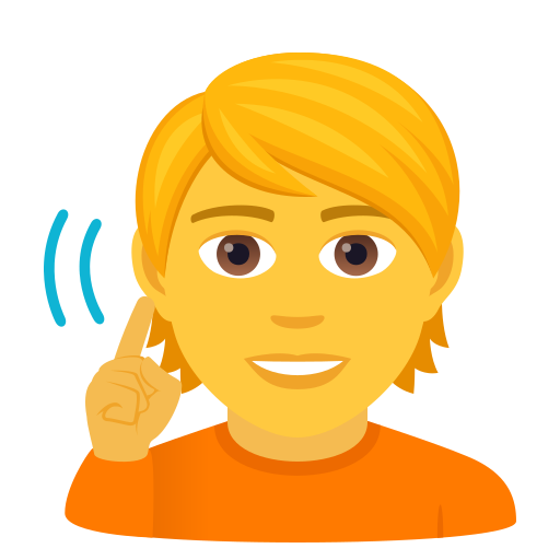 Deaf Person on JoyPixels
