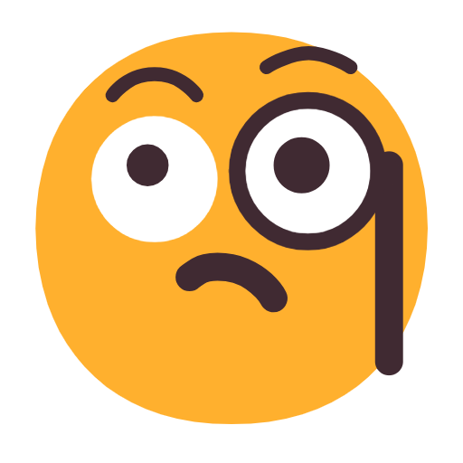 Face With Monocle on Microsoft Fluent