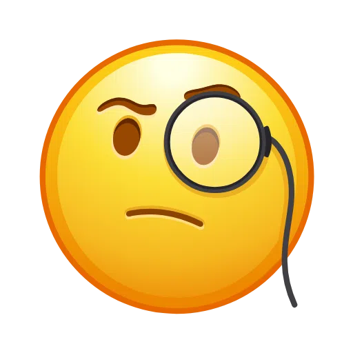 Face With Monocle on Telegram