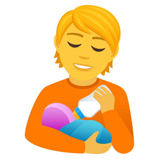 Person Feeding Baby on JoyPixels