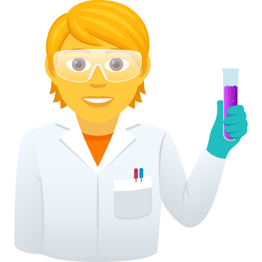 Scientist on JoyPixels