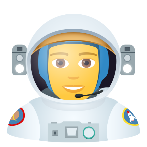 Astronaut on JoyPixels