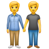 People Holding Hands on WhatsApp