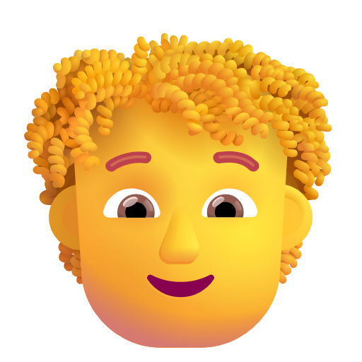 Person: Curly Hair on Microsoft 3D