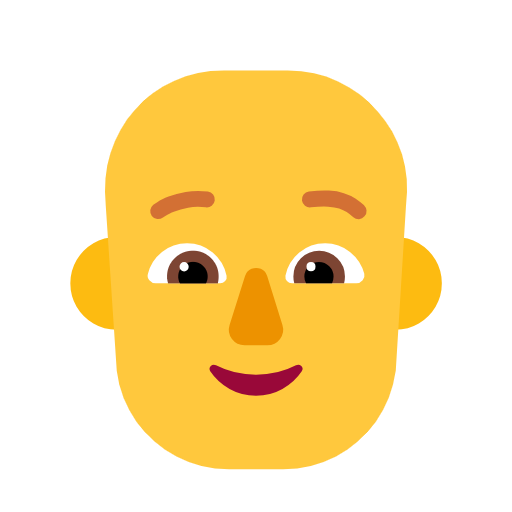Person: Bald on Microsoft Fluent