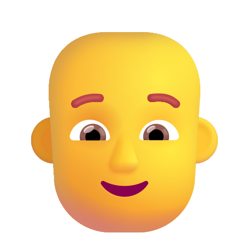 Person: Bald on Microsoft 3D