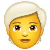 Person: White Hair on WhatsApp