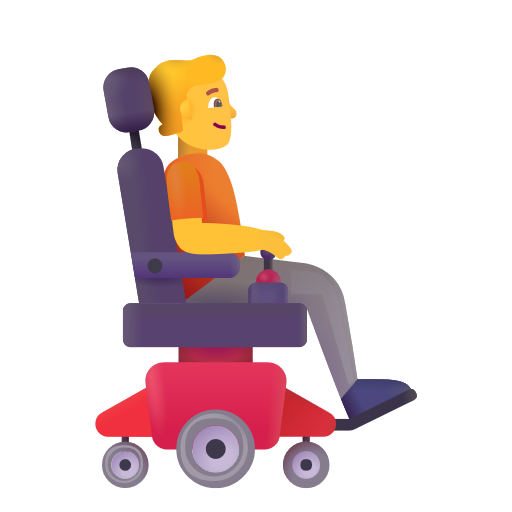 Person In Motorized Wheelchair Facing Right on Microsoft 3D