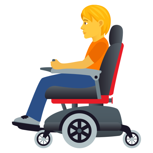 Person In Motorized Wheelchair on JoyPixels