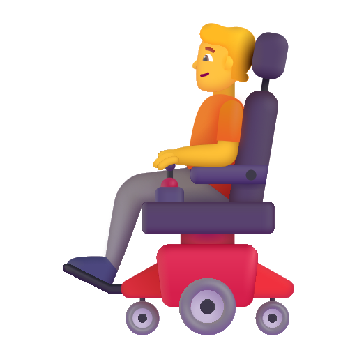 Person In Motorized Wheelchair on Microsoft 3D