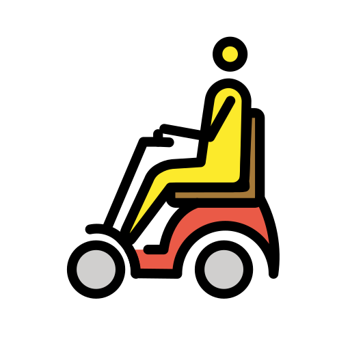 Person In Motorized Wheelchair on OpenMoji