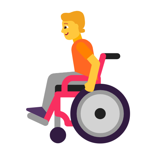Person In Manual Wheelchair on Microsoft Fluent