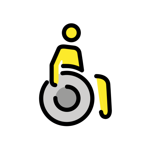 Person In Manual Wheelchair on OpenMoji